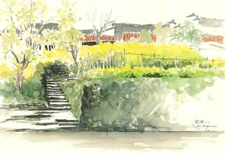 水彩】旅先からの淡彩スケッチ(12：45クラス） | 池袋コミュニティ