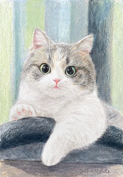 色鉛筆画　絵画　「Remember When」 色鉛筆でMINAMIちゃん描きました💙✨ #minami #ゼロ距離でいよう